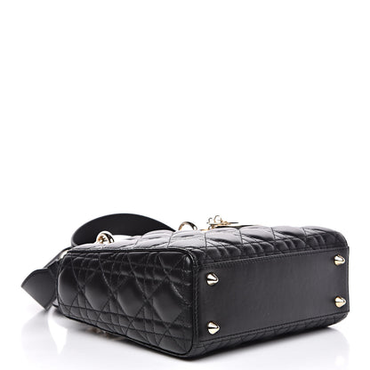 Christian Dior Lambskin Cannage Small My ABCDior Lady Dior Black 4 of 13