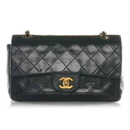Chanel Lambskin Small Double Flap Navy 1 of 7
