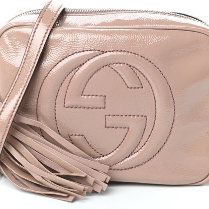 Gucci Vernice Naplack Small Soho Disco Bag Dark Cipria 7 of 9