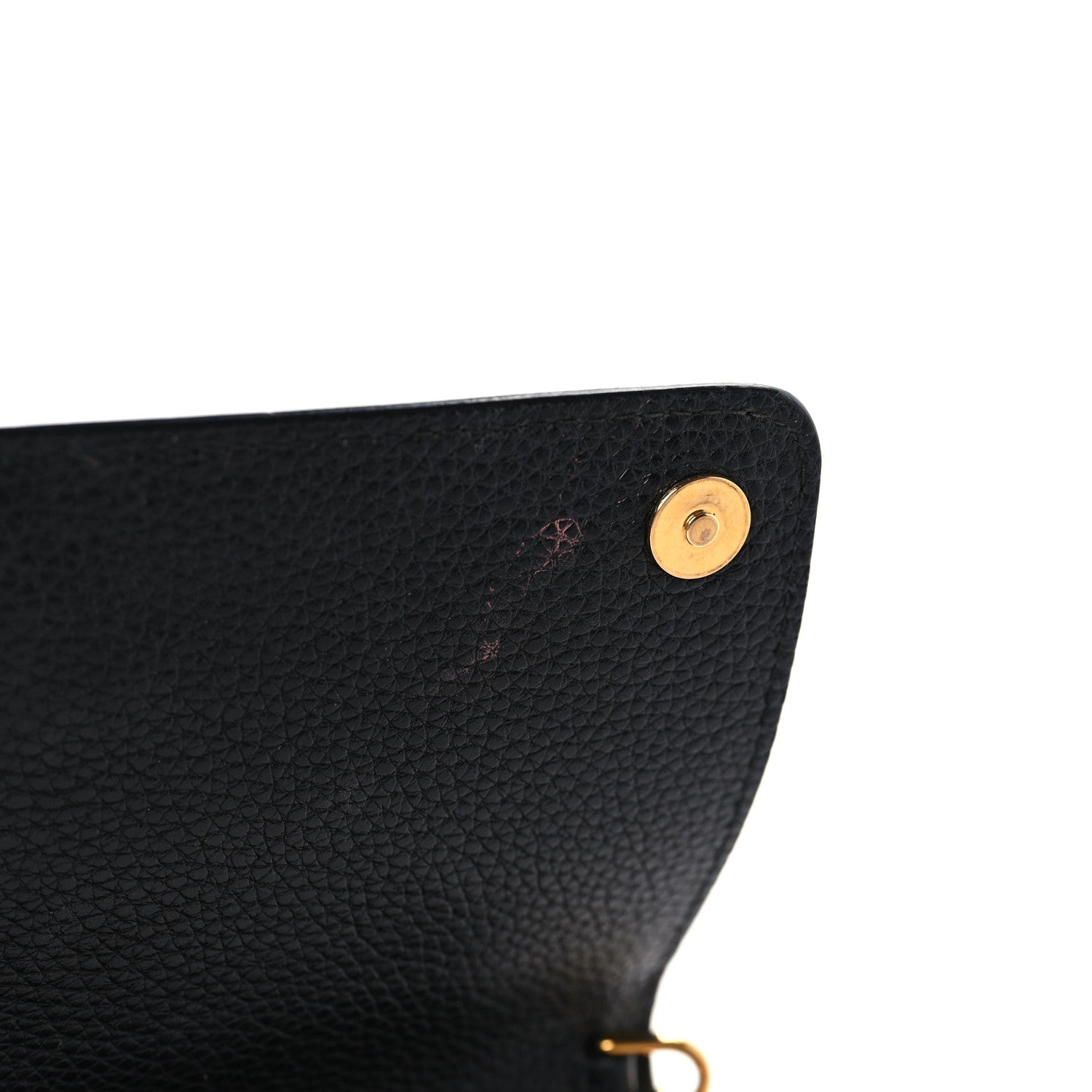 Prada Vitello Daino Metal Chain Wallet Black 9 of 10