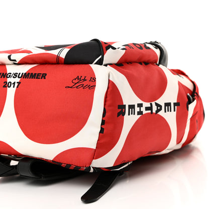 Stella McCartney Nylon Eco Alter Nappa Thanks Girl Backpack Red White Black 9 of 9