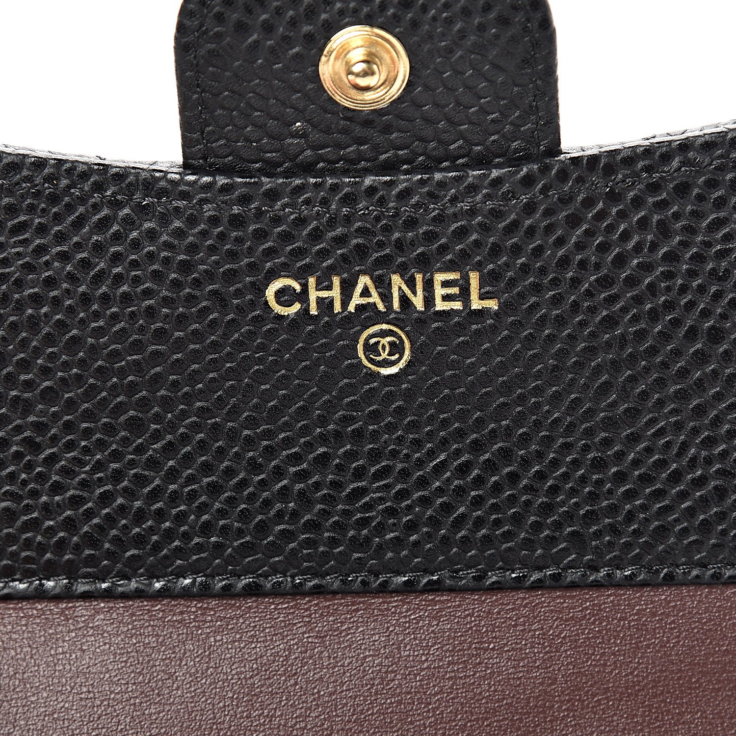 Chanel Caviar Quilted Compact Flap Wallet Black 5 of 8