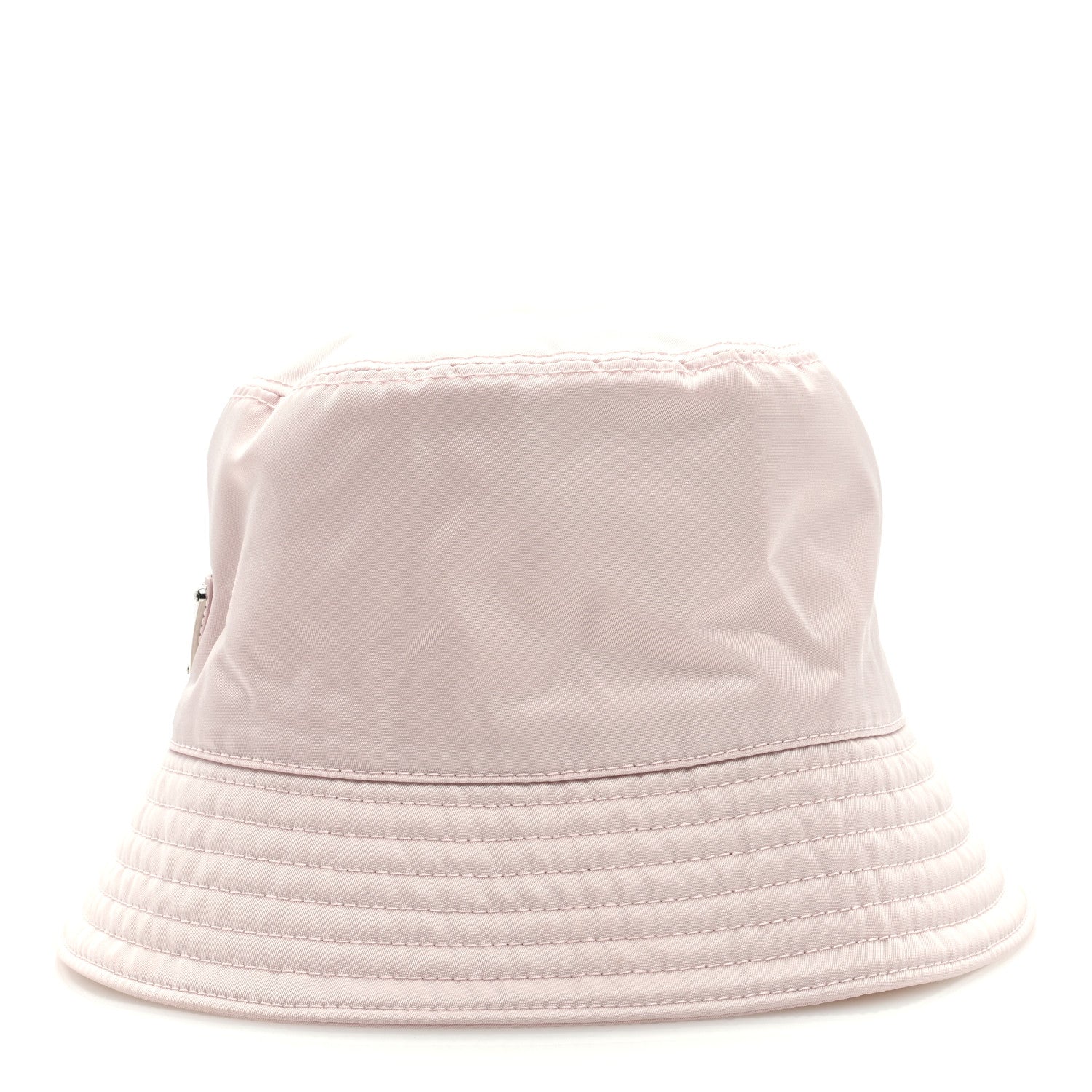 Prada Re-Nylon Metal Triangle Logo Womens Bucket Hat M Alabastro 3 of 7
