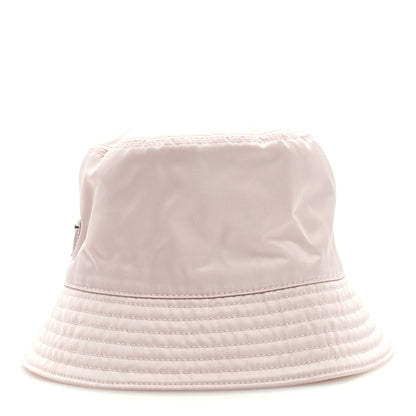 Prada Re-Nylon Metal Triangle Logo Womens Bucket Hat M Alabastro 3 of 7