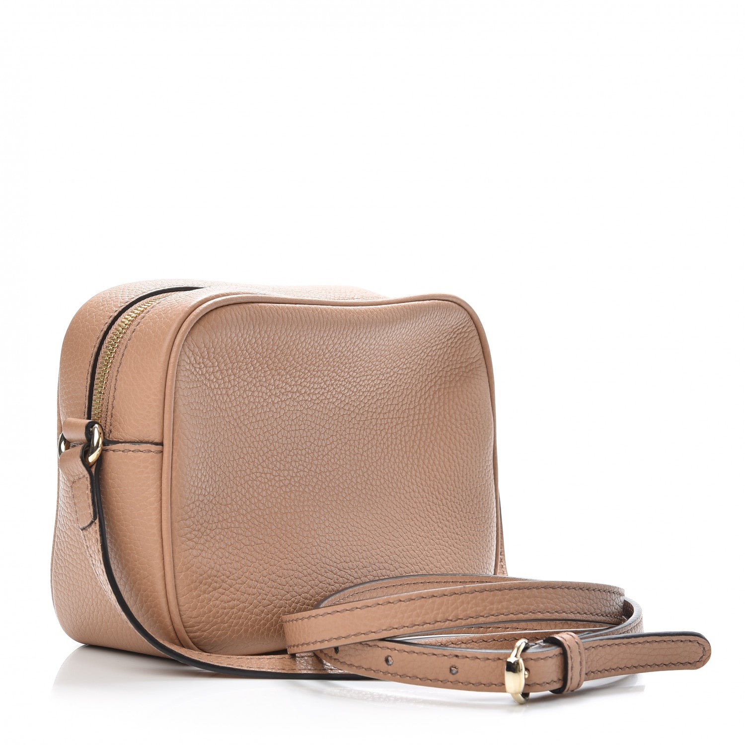 Gucci Pebbled Calfskin Small Soho Disco Bag Camelia 3 of 9