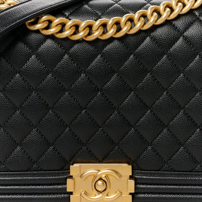 Chanel Caviar Quilted New Medium Boy Flap Black 8 of 10