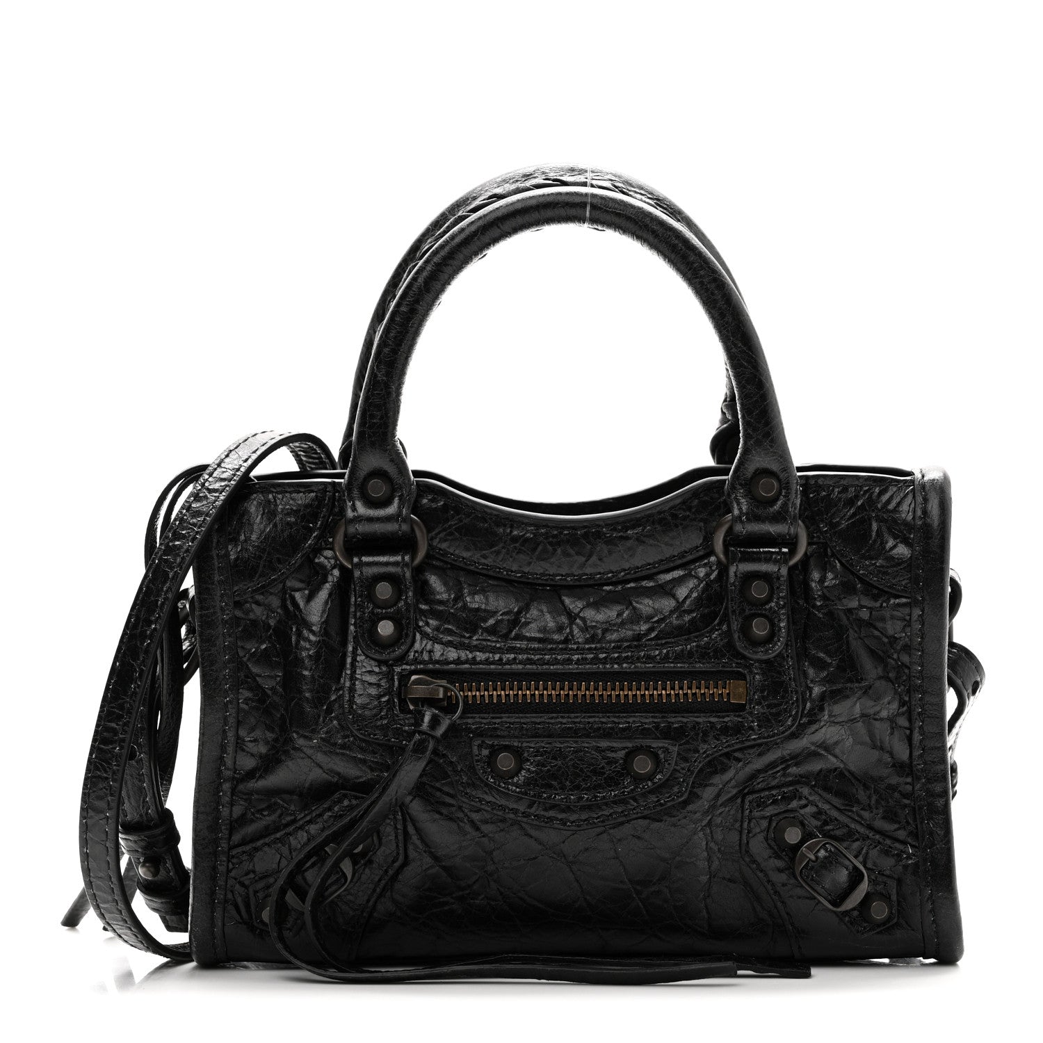 Balenciaga Agneau Arena Classic Hardware Nano Le City Black 1 of 10