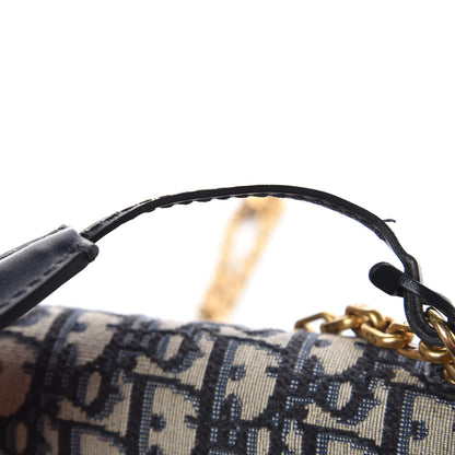 Christian Dior Oblique Small DiorAddict Flap Bag Navy Blue 13 of 13
