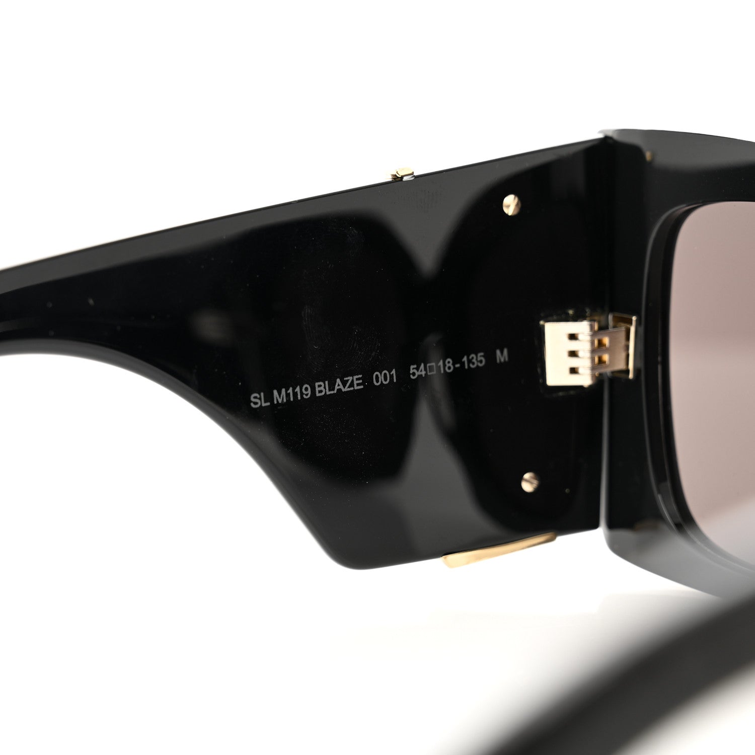 Saint Laurent Acetate Blaze Sunglasses SL M119 Black 5 of 8