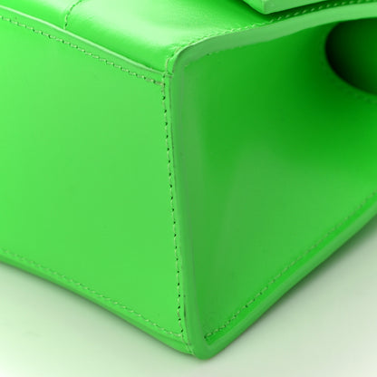 Balenciaga Shiny Box Calfskin Hourglass Top Handle Bag XS Fluo Green 11 of 11