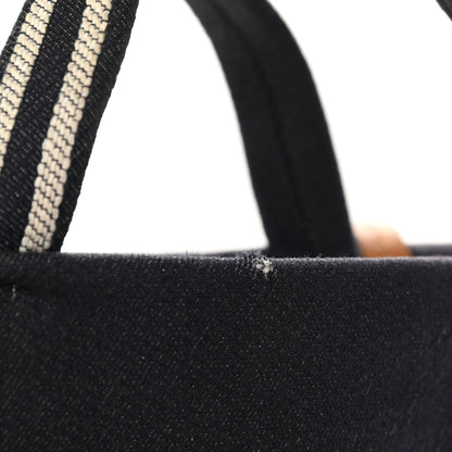 Chanel Denim Tall Shopping Tote Blue 9 of 9