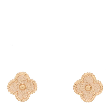 Van Cleef & Arpels 18K Rose Gold Sweet Alhambra Earrings 1 of 5