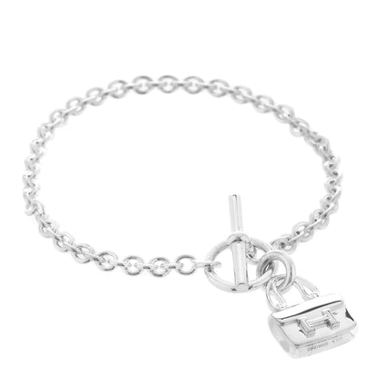 Hermes Sterling Silver Amulettes Constance Bracelet 1 of 6