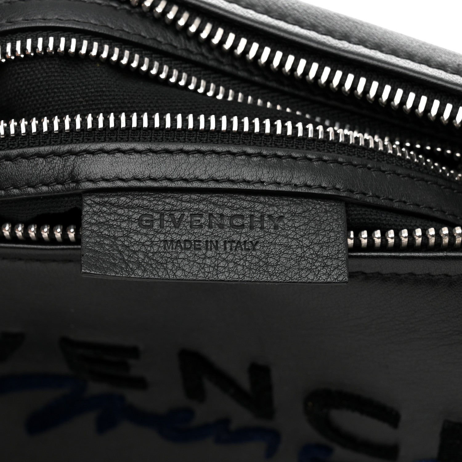 Givenchy Sugar Goatskin Velvet Logo Small Pandora Black 7 of 12