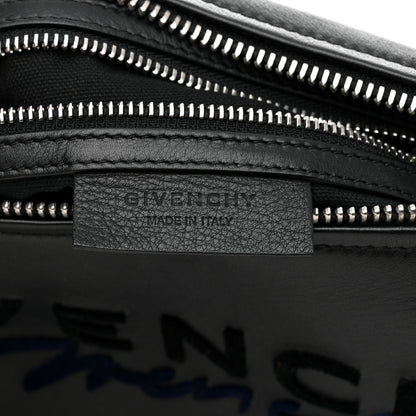 Givenchy Sugar Goatskin Velvet Logo Small Pandora Black 7 of 12