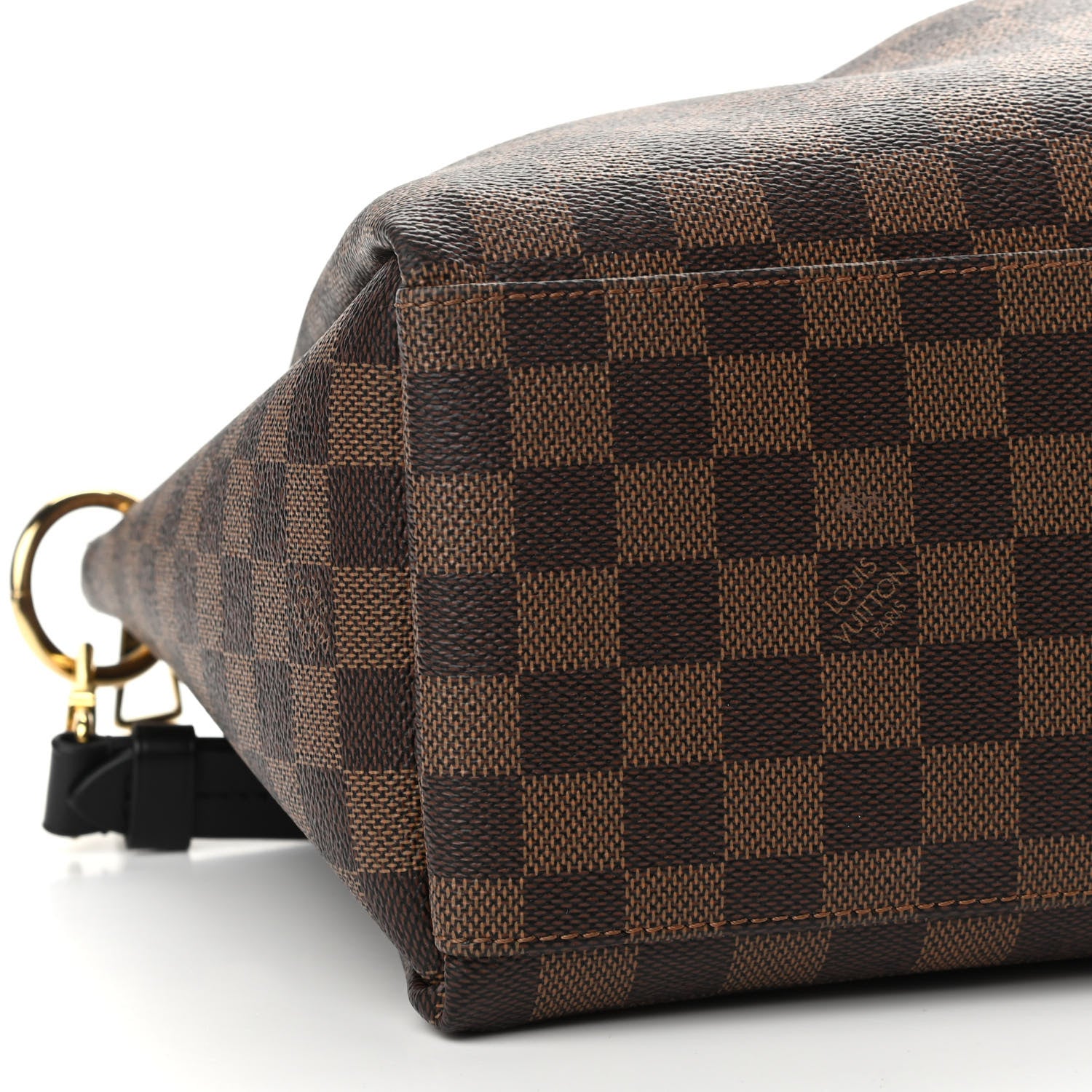 Louis Vuitton Damier Ebene Odeon Tote MM Black 8 of 14