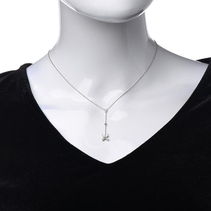 Tiffany Platinum Diamond Victoria Lariat Necklace 2 of 7