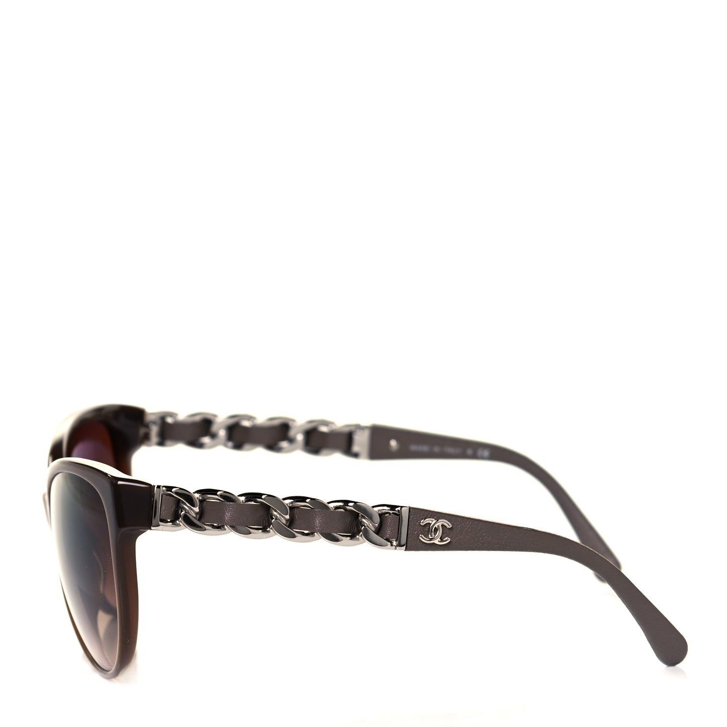Acetate CC Chain Sunglasses 5215Q Tortoise Brown