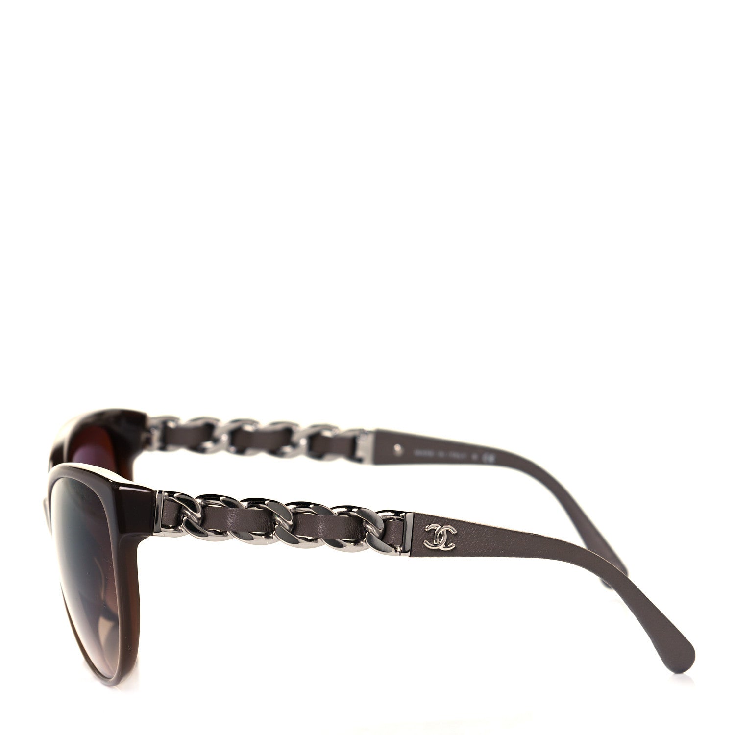 Chanel Acetate CC Chain Sunglasses 5215Q Tortoise Brown 3 of 6
