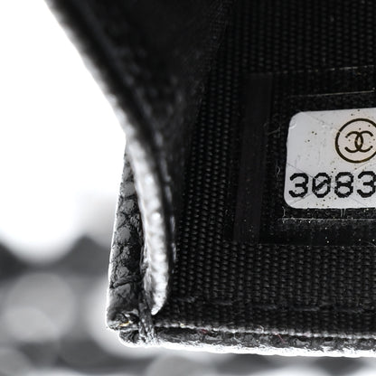 Chanel Caviar Quilted Incognito Belt Flap Card Holder Black 8 of 11