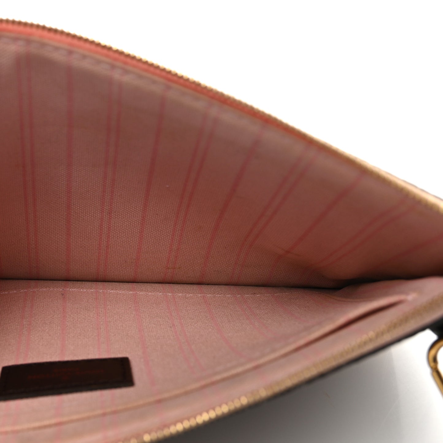 Damier Ebene Neverfull MM GM Pochette Rose Ballerine