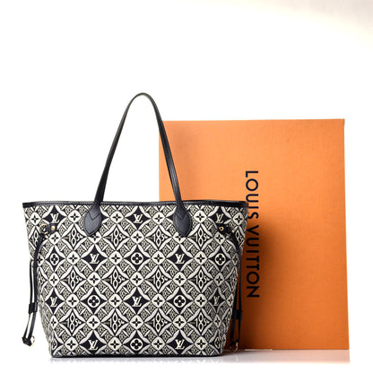 Louis Vuitton Jacquard Since 1854 Neverfull MM Grey 9 of 9