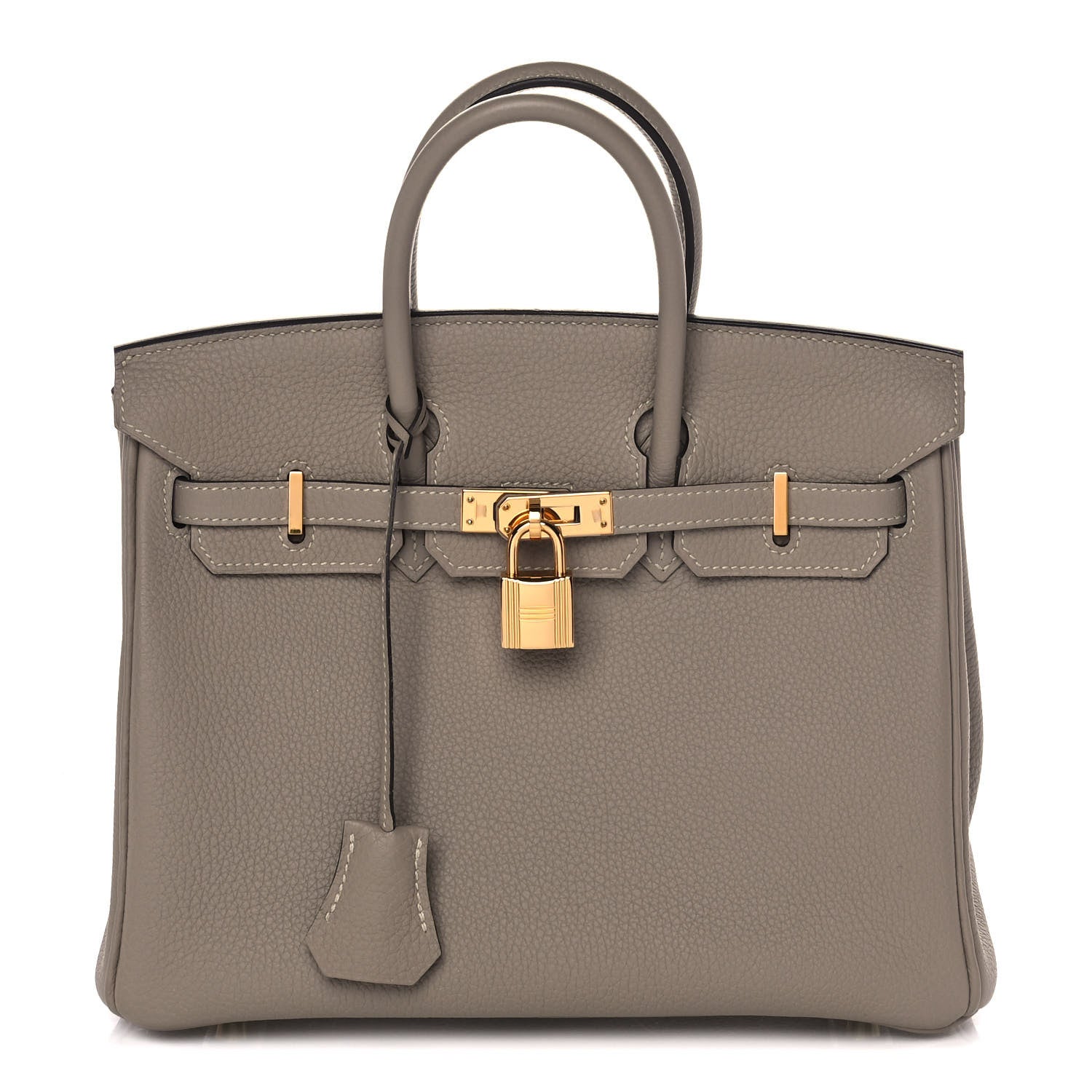 Hermes Togo Birkin 25 Gris Tourterelle 1 of 35