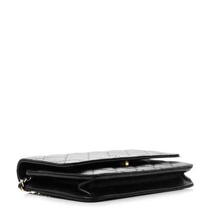 Chanel Caviar Quilted Wallet on Chain WOC Black 4 of 12