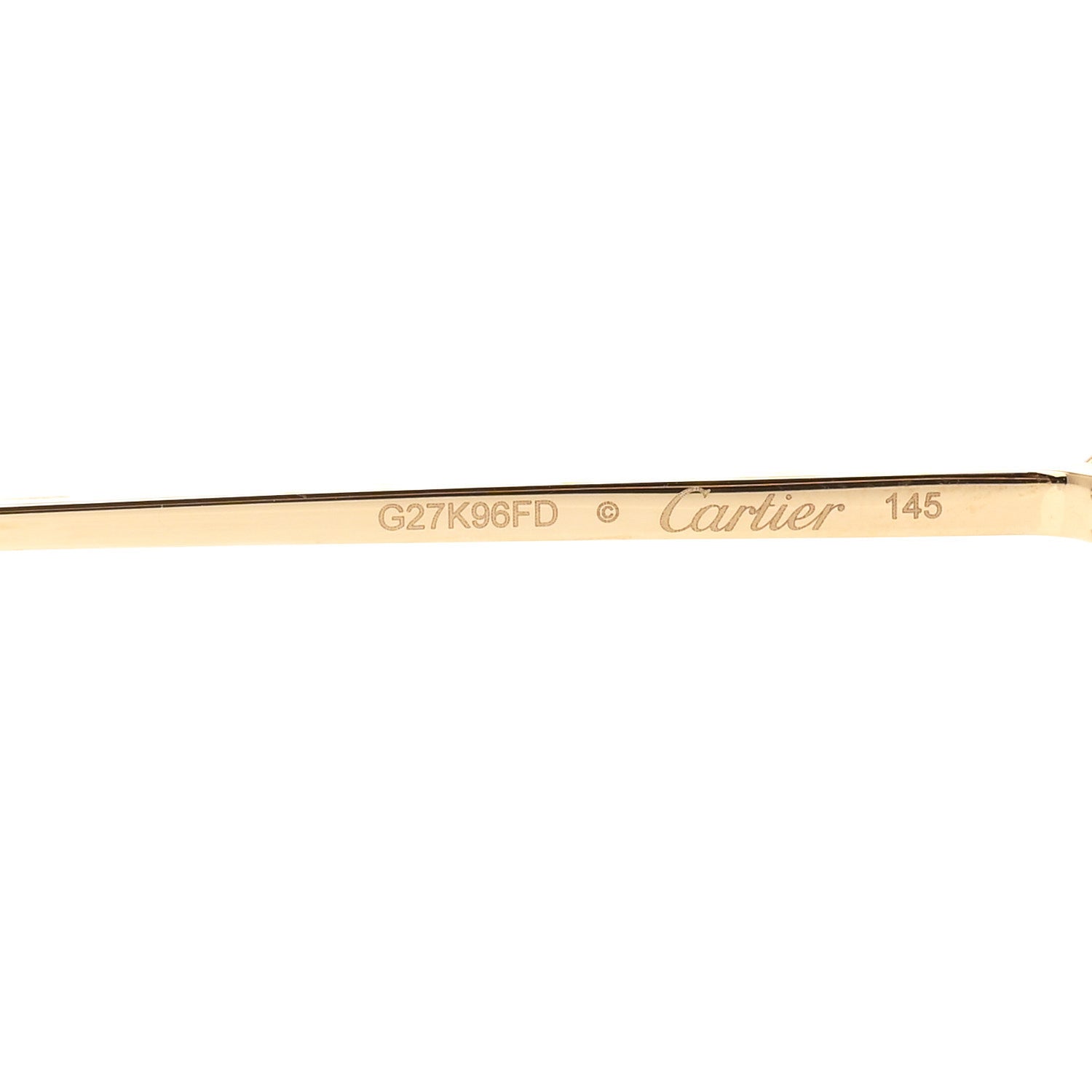 Cartier Metal Classic C De Cartier Sunglasses CT0330S Gold Green 5 of 8
