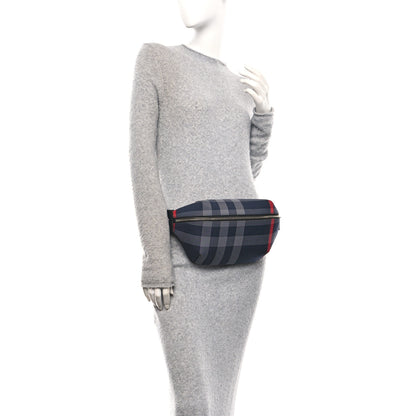 Burberry House Check Sonny Bum Bag Navy Grey 2 of 9