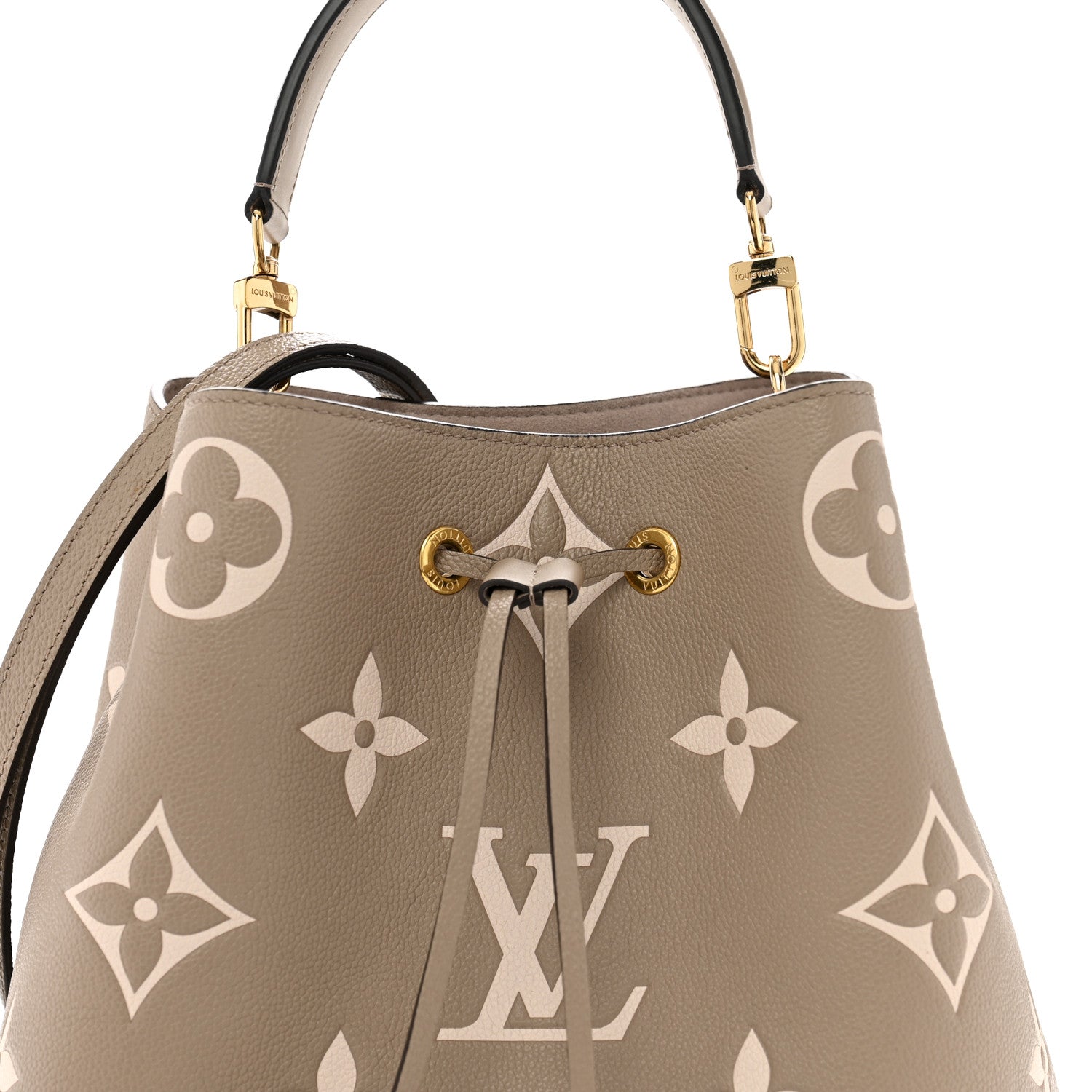 Louis Vuitton Empreinte Monogram Giant Neonoe MM Tourterelle Creme 8 of 11