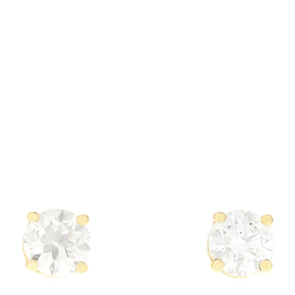 Parker & West by FASHIONPHILE PARKER & WEST 18K Yellow Gold Diamond 2.42ctw Solitaire Stud Earrings 1 of 4