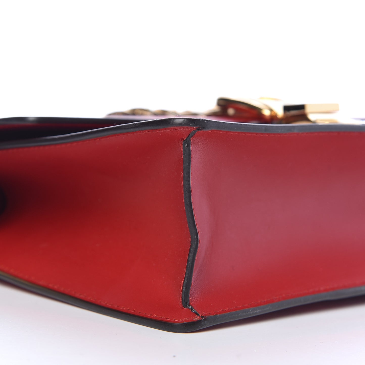 Calfskin Small Sylvie Shoulder Bag Hibiscus Red