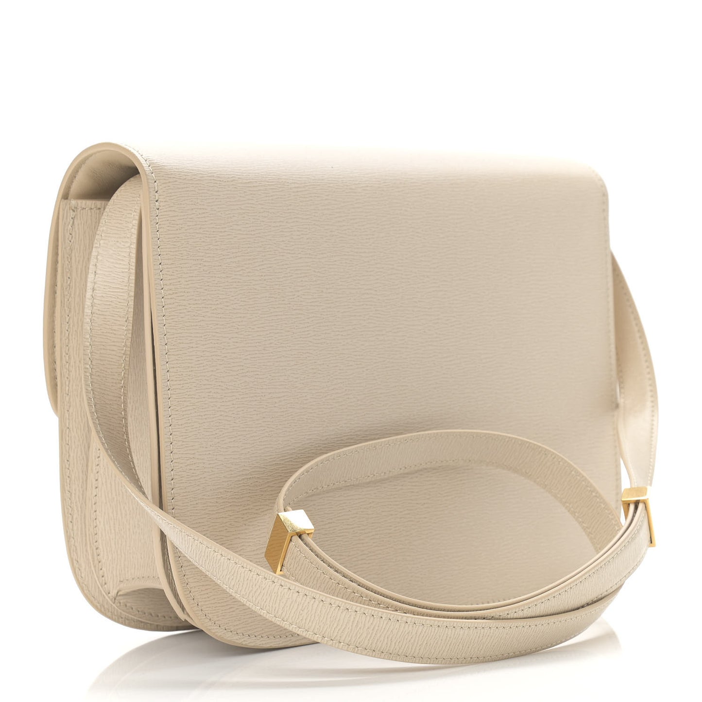Liege Calfskin Medium Classic Box Flap Bag Linen