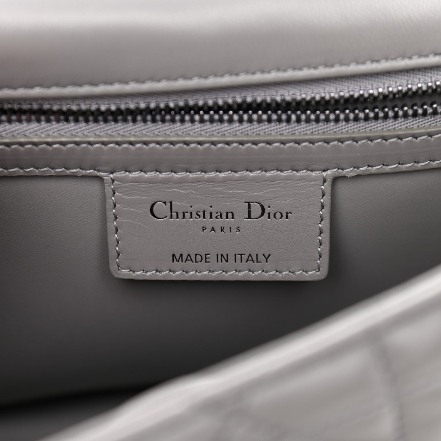 Calfskin Macrocannage Medium Caro Bag Iron Grey