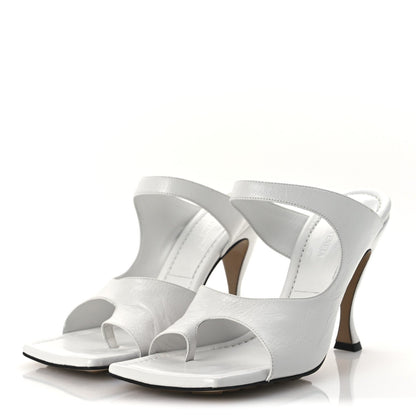 Bottega Veneta Nappa Crunch Lux Sandals 39.5 Optic White 4 of 11