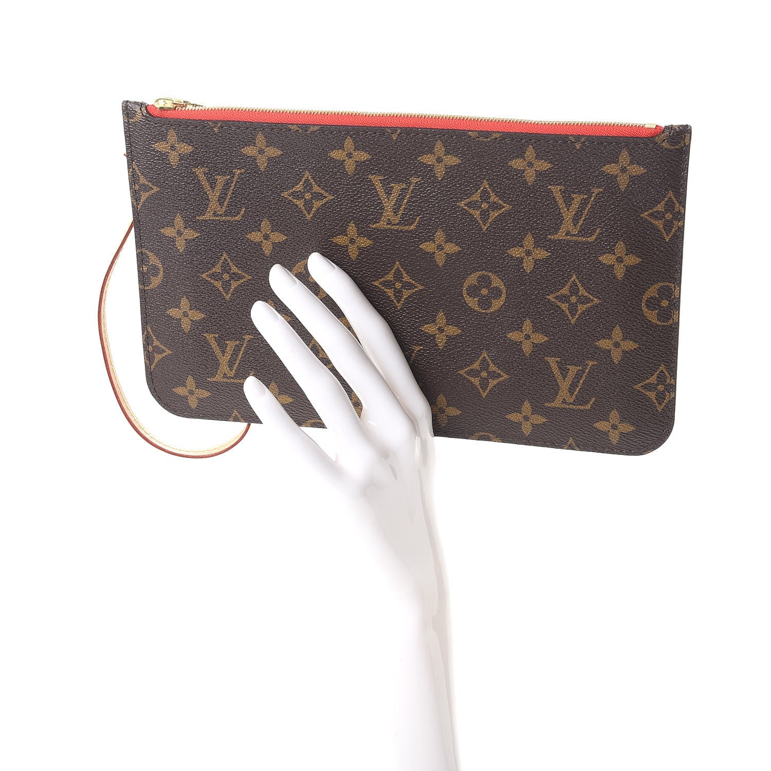 Louis Vuitton Monogram Neverfull MM GM Pochette Cherry 2 of 7