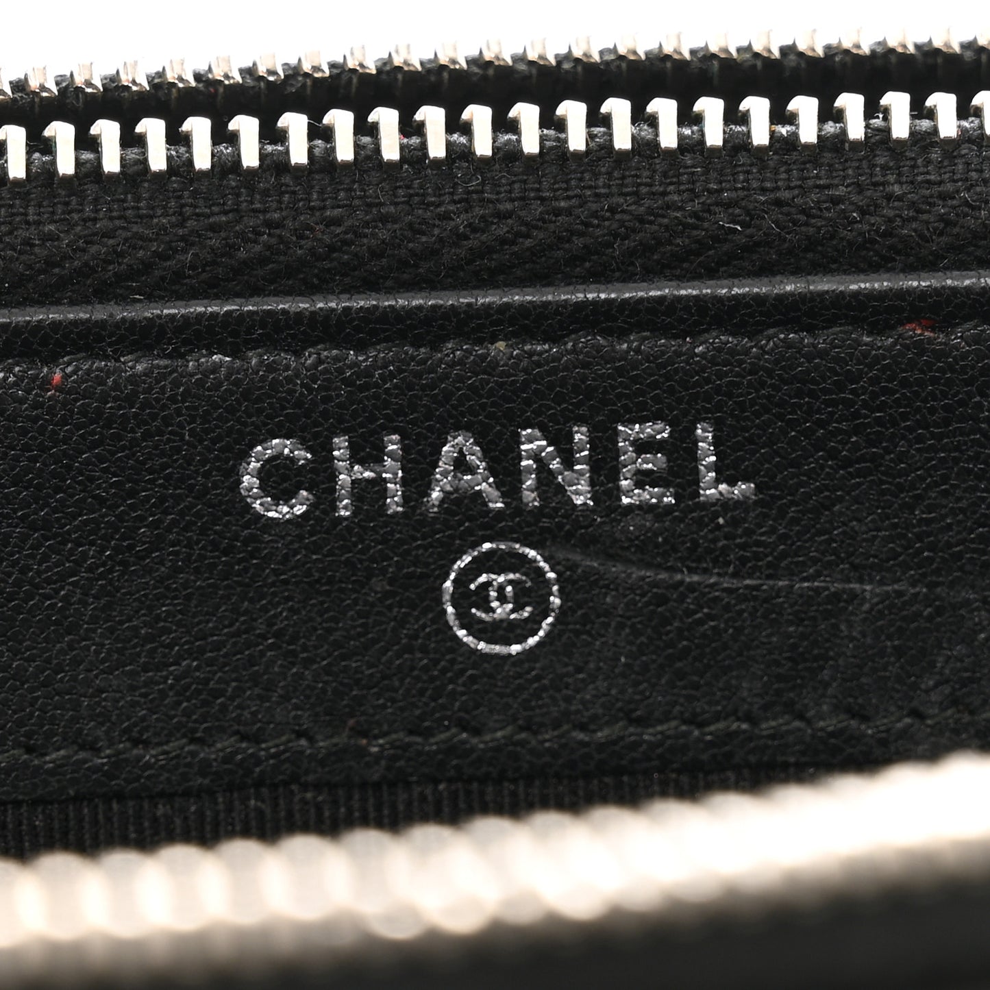 Lambskin Quilted CC Box Clutch With Chain Black