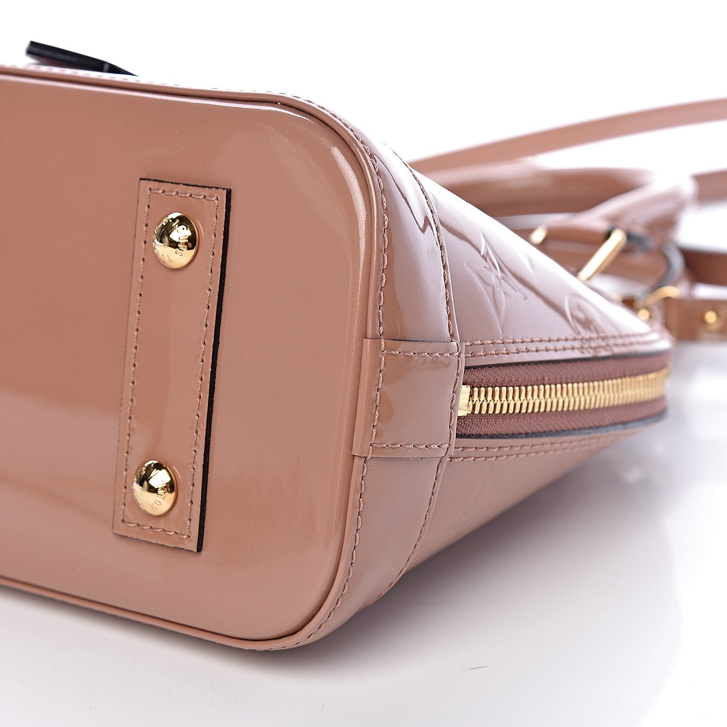 Louis Vuitton Vernis Alma BB Rose Velours 8 of 10