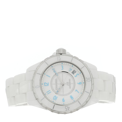 Chanel Stainless Steel Ceramic 38mm J12 Automatic Watch Blue 2 of 4