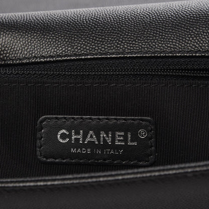 Chanel Caviar Quilted New Medium Boy Flap So Black 6 of 8