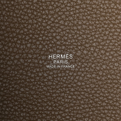 Hermes Taurillon Clemence Picotin Lock 18 PM Etoupe 5 of 9