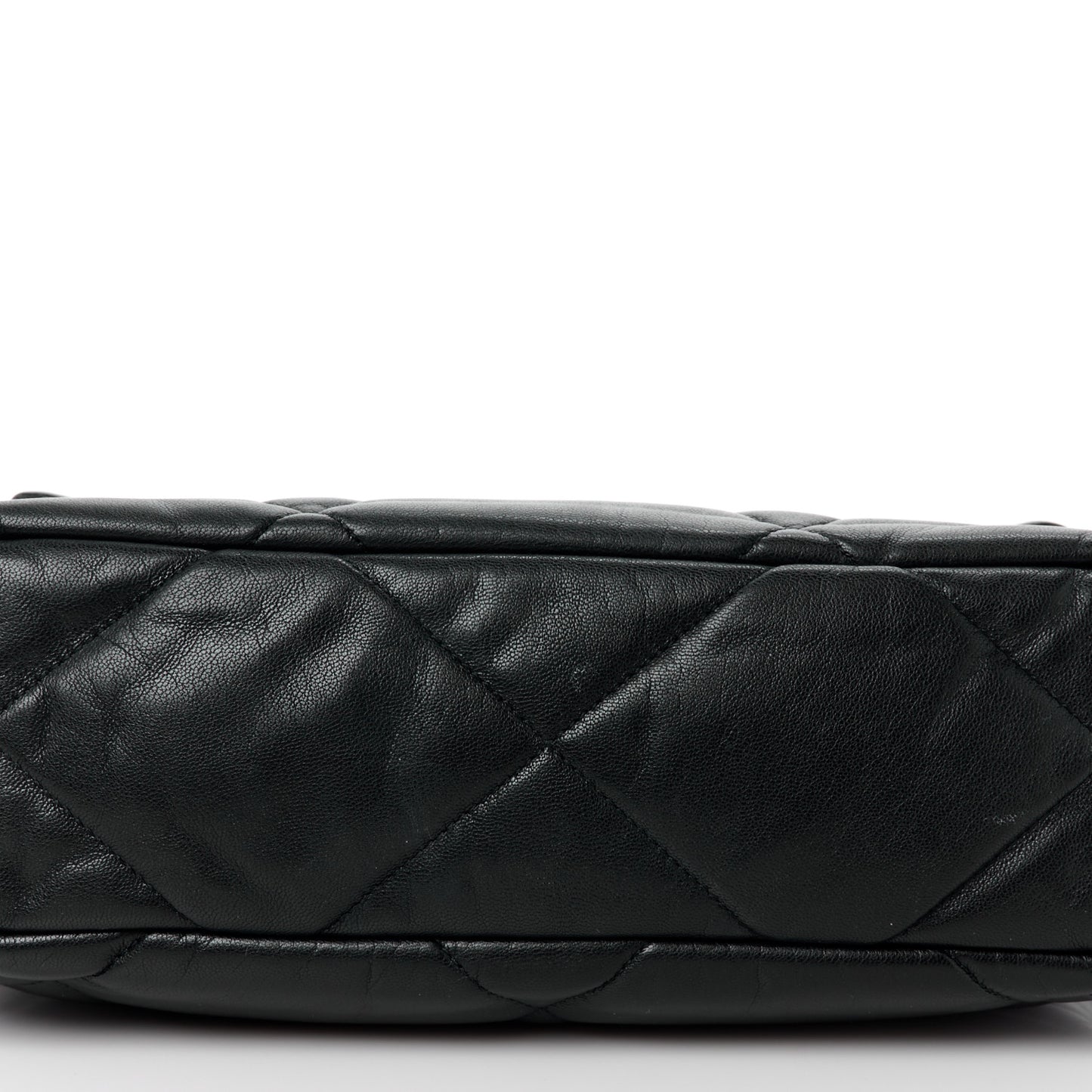 Lambskin Quilted Large Chanel 19 Flap Black