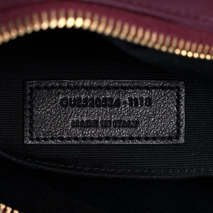 Saint Laurent Calfskin Matelasse Monogram Lou Camera Bag Dark Legion Red 7 of 11