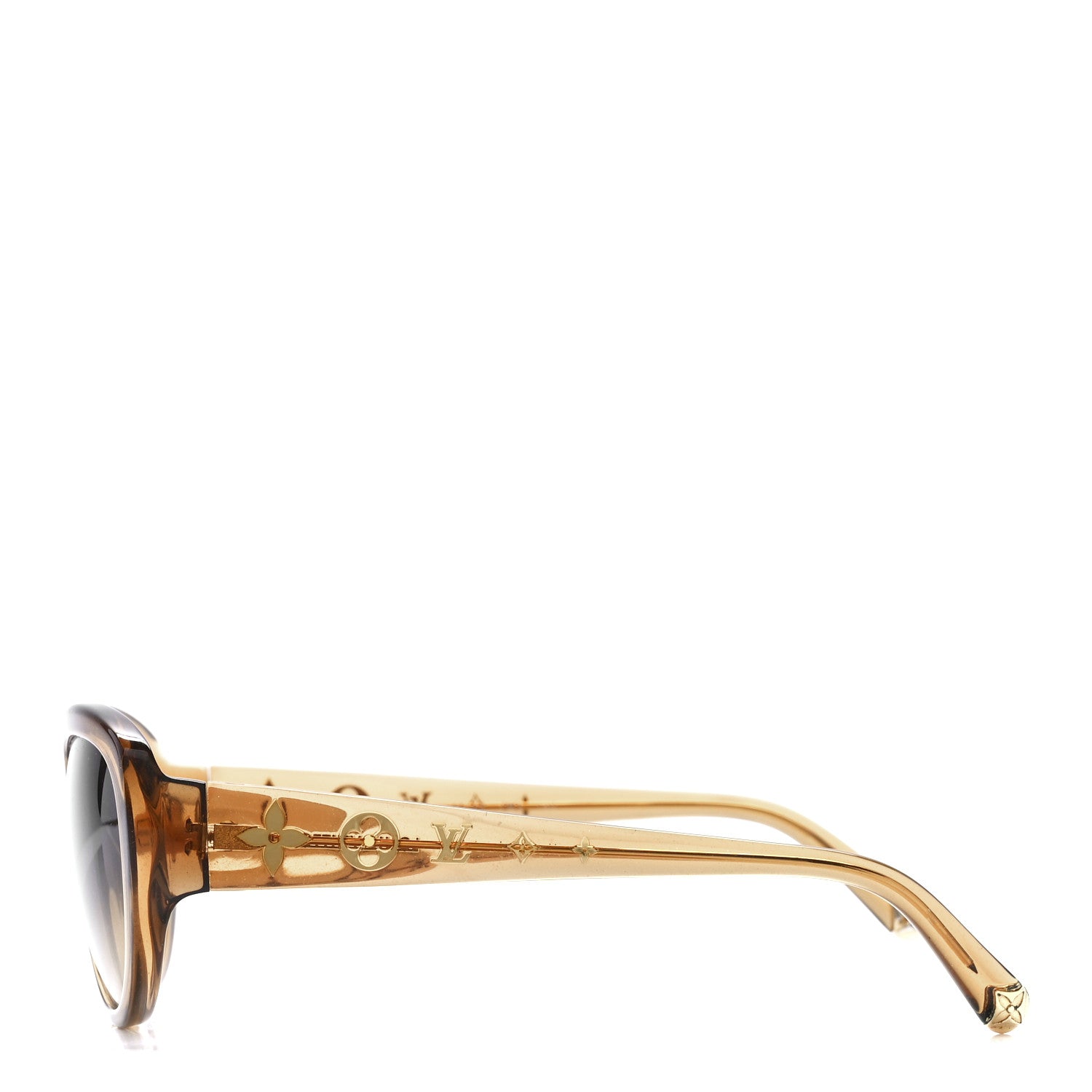 Louis Vuitton Acetate Obsession Cat Eye Sunglasses Z0625W Glitter Gold 3 of 9