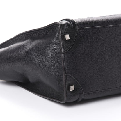 Celine Drummed Calfskin Mini Luggage Black 8 of 9