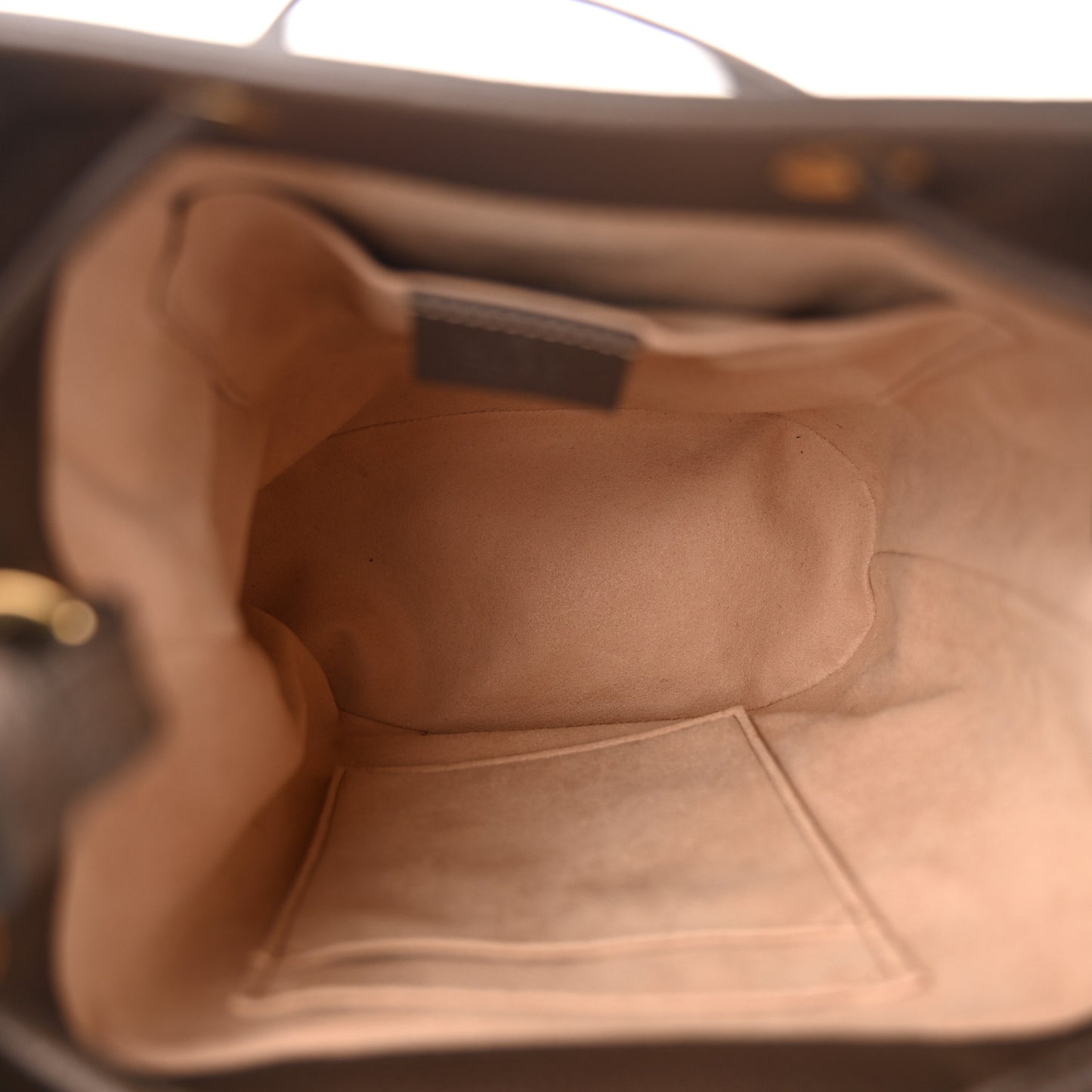 GG Supreme Monogram Web Small Ophidia Bucket Bag Brown