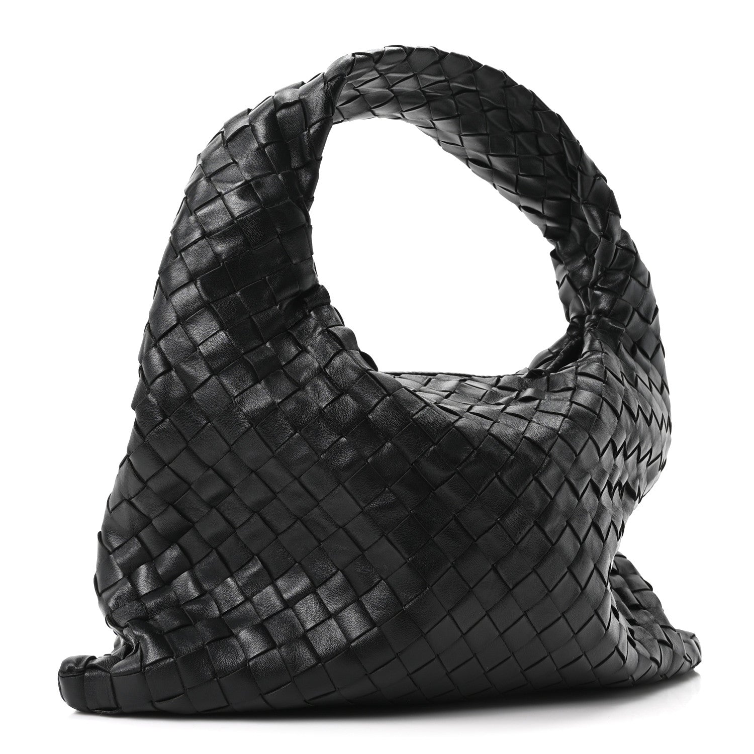 Bottega Veneta Calfskin Intrecciato Small Hop Black 3 of 10