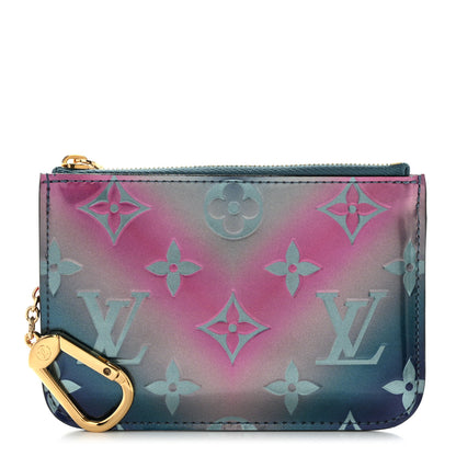 Louis Vuitton Metallic Vernis Degrade Key Pouch Blue Pink 1 of 8