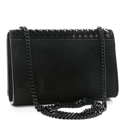 Saint Laurent Suede Sequin Small Classic Monogram Kate Satchel Black 3 of 11